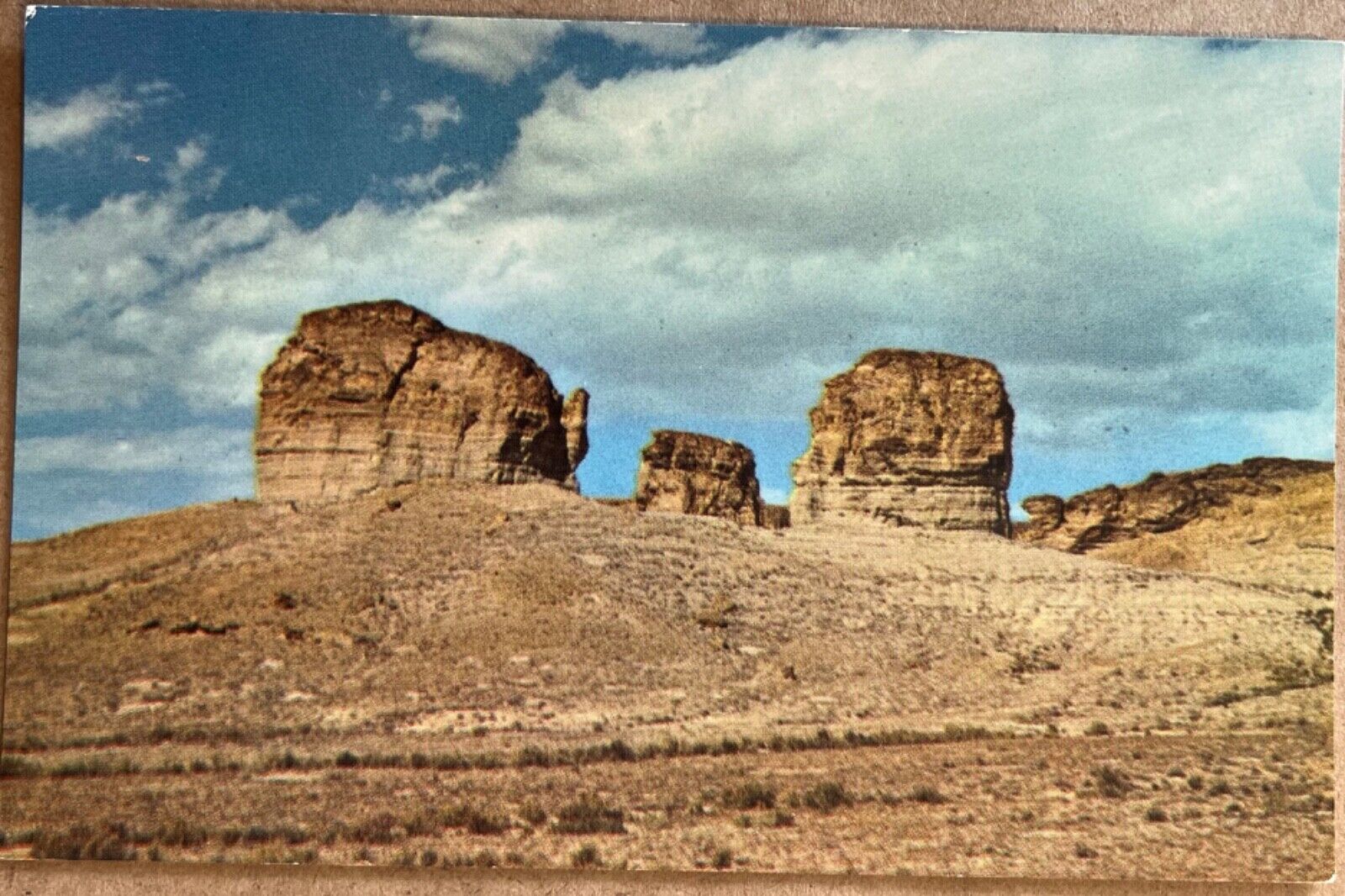 Green River Wyoming Rock Formation Landscape Vintage Postcard c1950