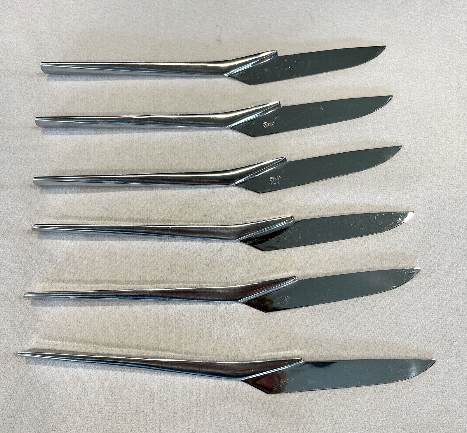 Italy B & B Mid Century Modern steak Knife  Set of 6 Fabulous Design