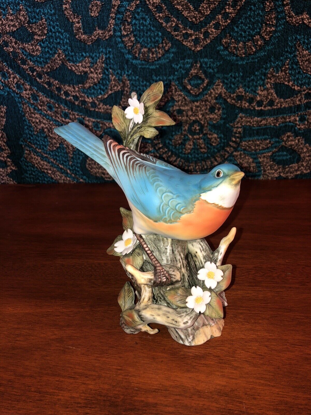 Blue Bird Figurine Beautiful Ceramic
