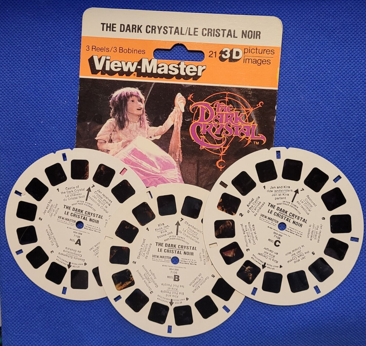 #7106 The Dark Crystal Jim Henson Movie view-master 3 Reels w/ partial Pack