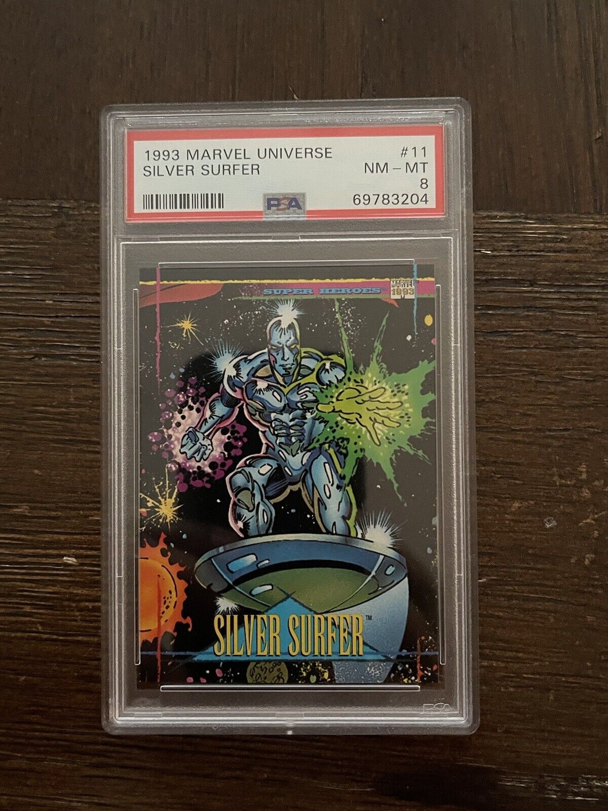1993 Marvel Universe Silver Surfer #11 PSA 8 NM-MT POP 2 MCU Fantastic Four