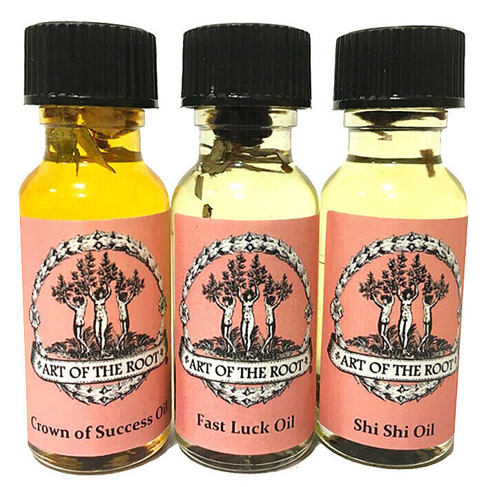 Luck Oil Set Good Fortune Money Success Opportunity Hoodoo Wiccan Pagan COnjure