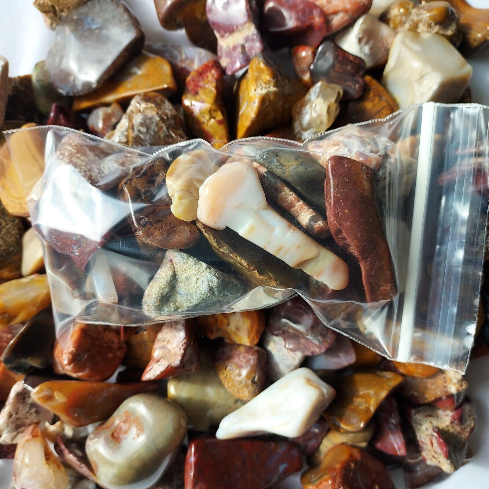 Mixed Tumbled Stones  - Assorted Tumbled Gemstones Bulk