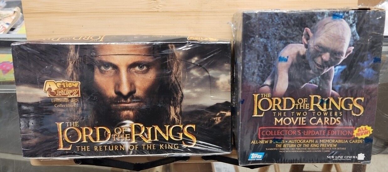 2003 Topps Lord Of The Rings THE TWO TOWERS MOVIE CARDS BOX + BONUS BOX/ SEALED