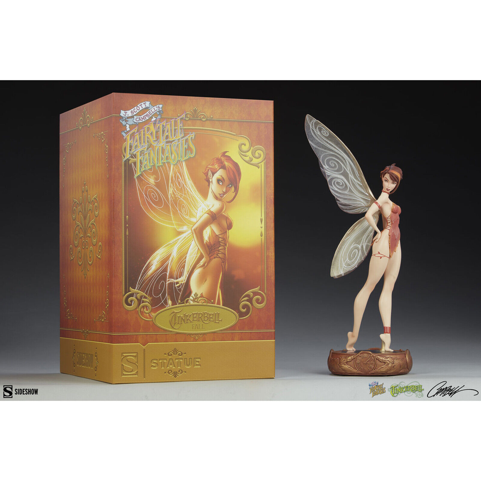 Sideshow Fairytale Fantasies Campell\'s Tinkerbell Fall Statue NEW IN STOCK