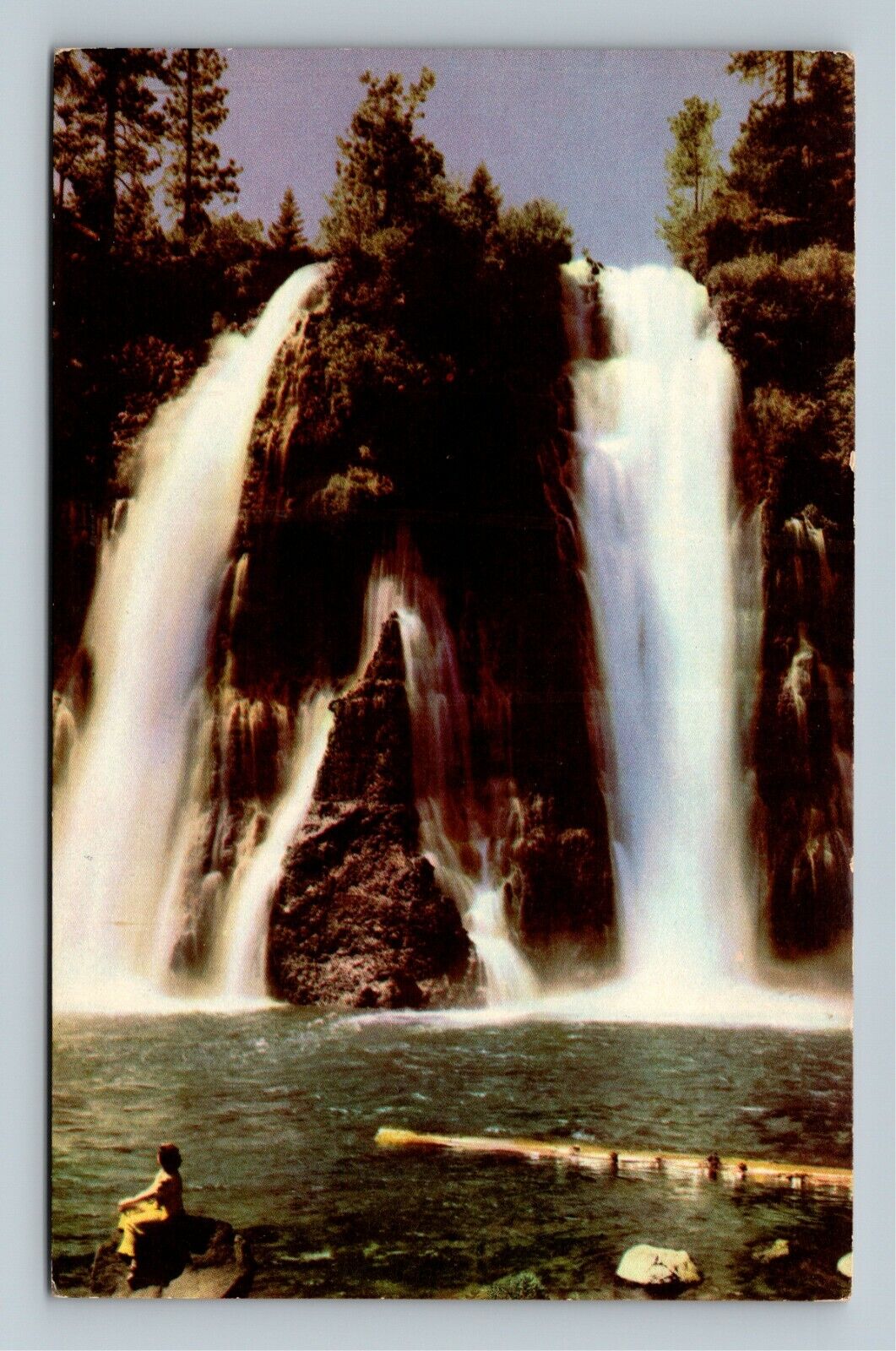 Redding CA, Burney Falls, California Vintage Postcard