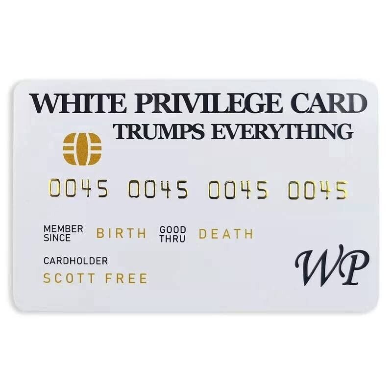 Wyt Privilege Card Credit Card Trump Prank 45  Card Gag 2024 