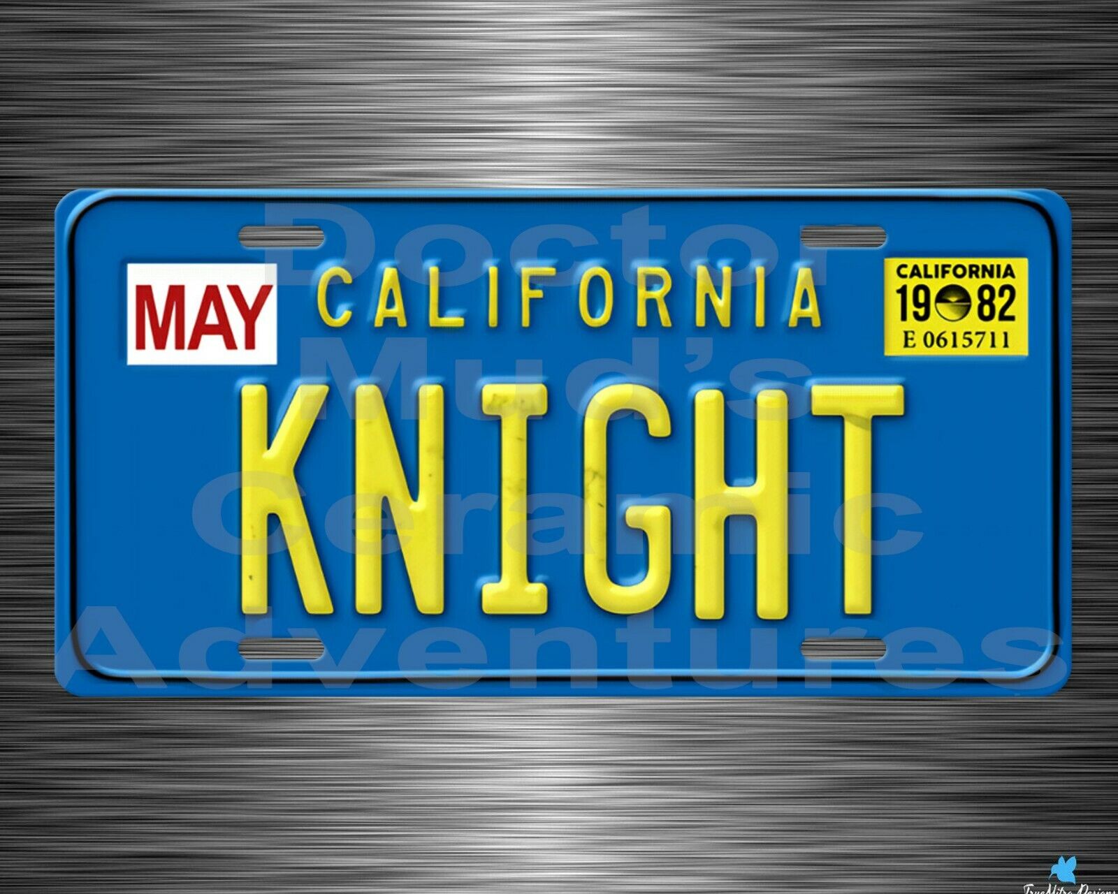 Hasselhoff kit KNIGHT RIDER Metal License Plate  - read description before order
