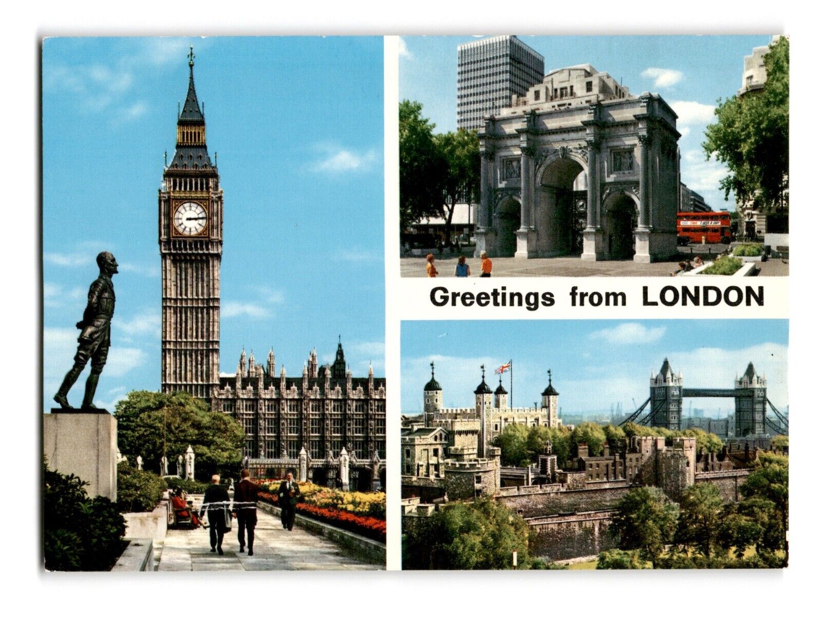 London, England Vintage Chrome Postcard