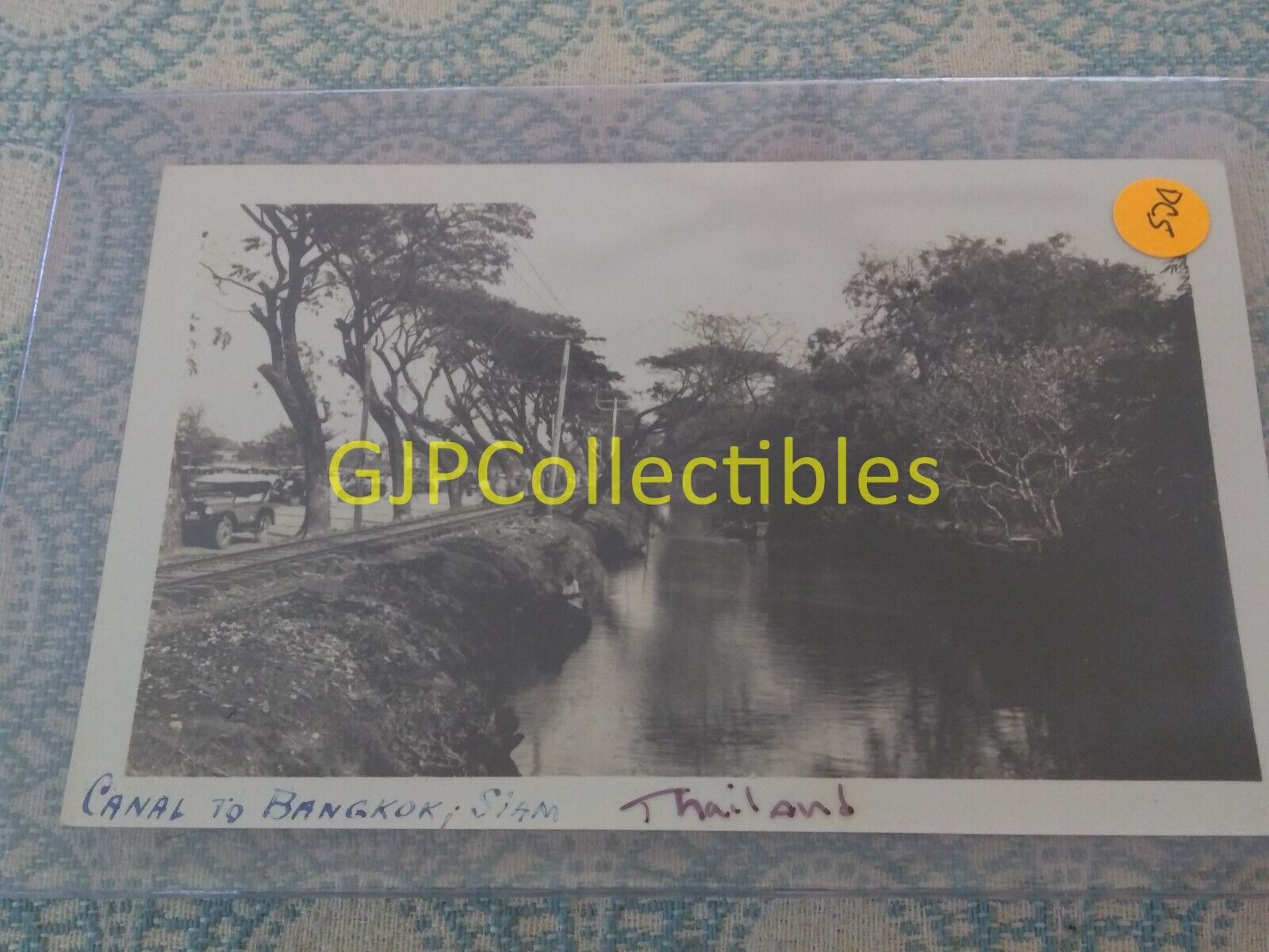 DCS VINTAGE PHOTOGRAPH Spencer Lionel Adams CANAL TO BANGKOK AND SIAM THAILAND