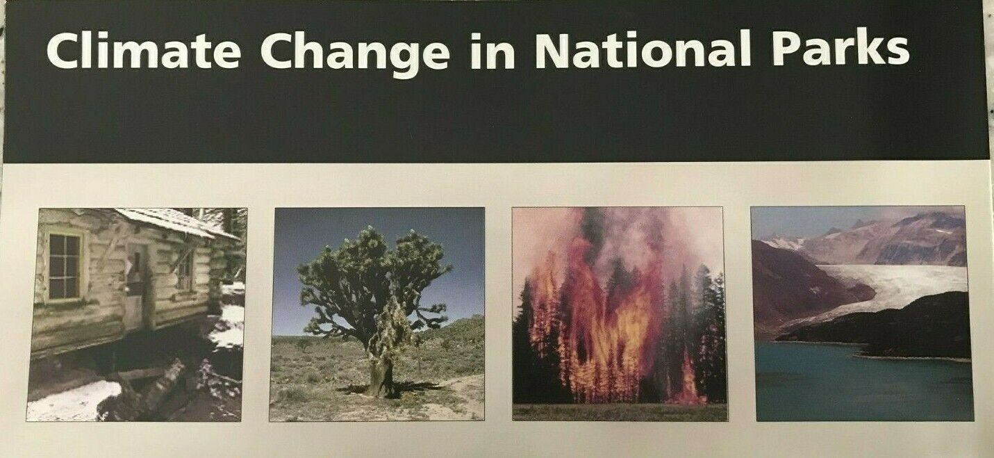 New CLIMATE CHANGE in NP  NATIONAL PARK SERVICE BROCHURE MAP  Unigrid STYLE B