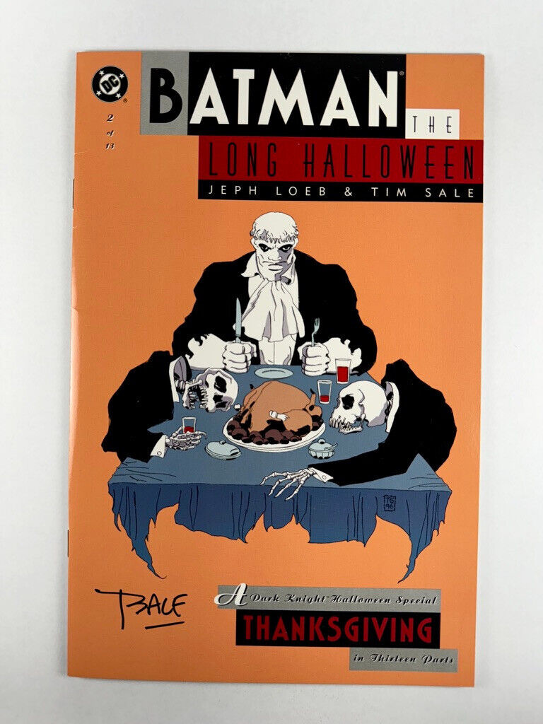 Batman The Long Halloween (1997) #2 1st Print Jeph Loeb SIGNED BY TIM SALE