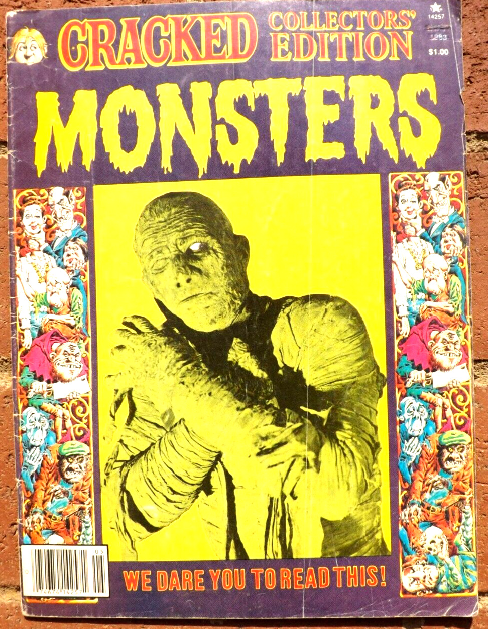CRACKED MONSTERS COLLECTORS EDITION MAGAZINE 1983 TRADING CARDS MUMMY