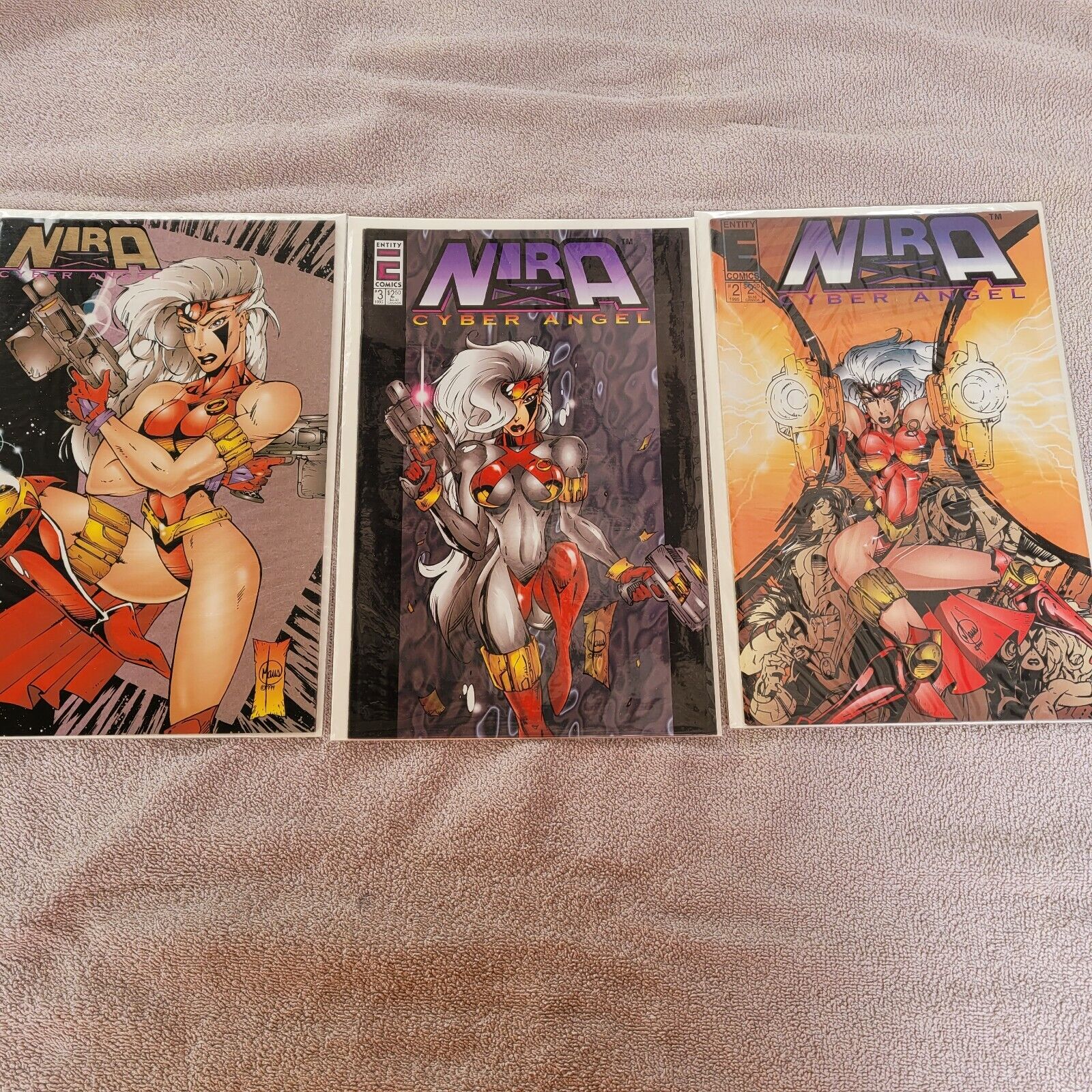 Nira Cyber Angel 1995 #1,#2,#3 Comics