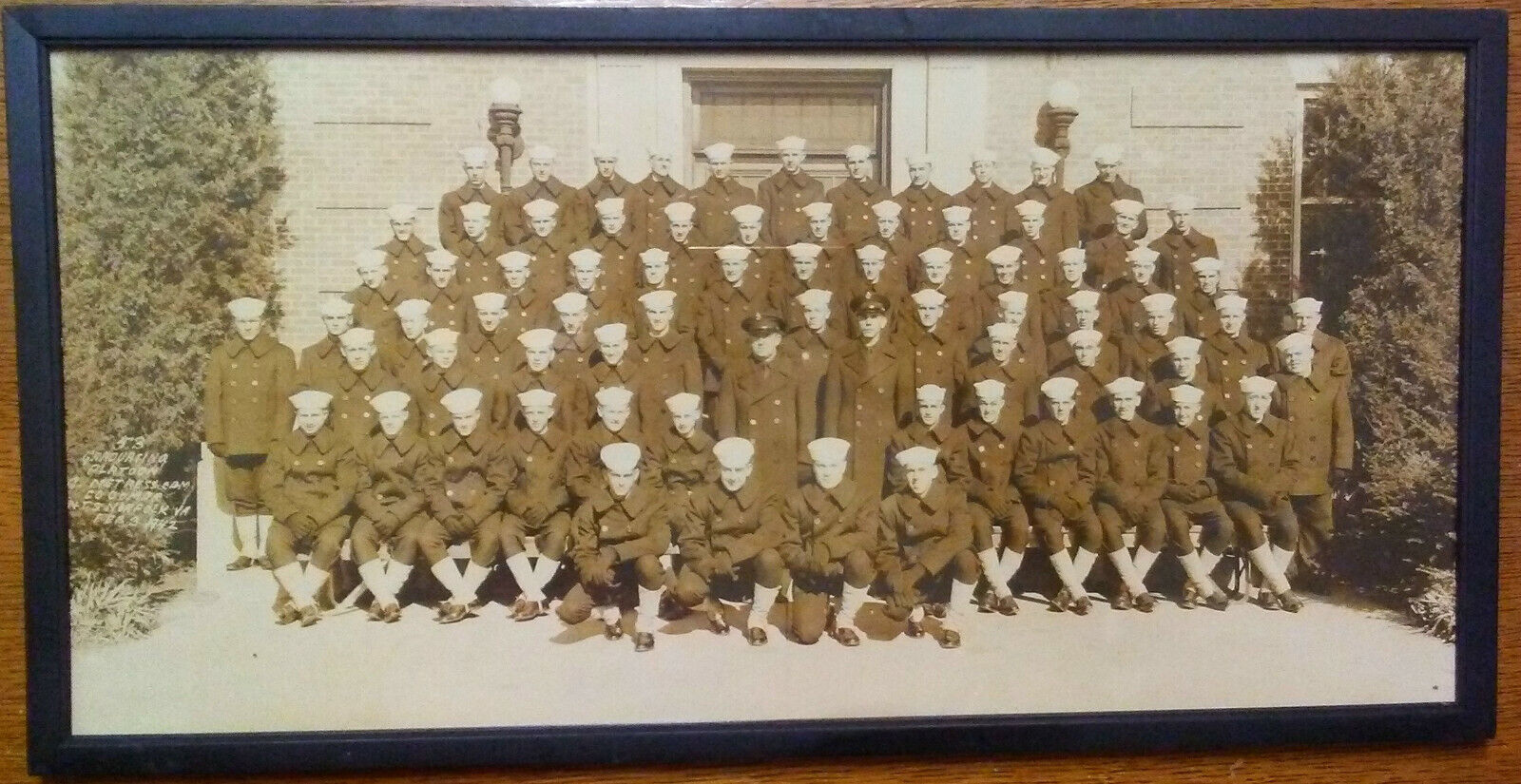 1942 Naval Training Center Graduating Class Photograph - Norfolk VA 