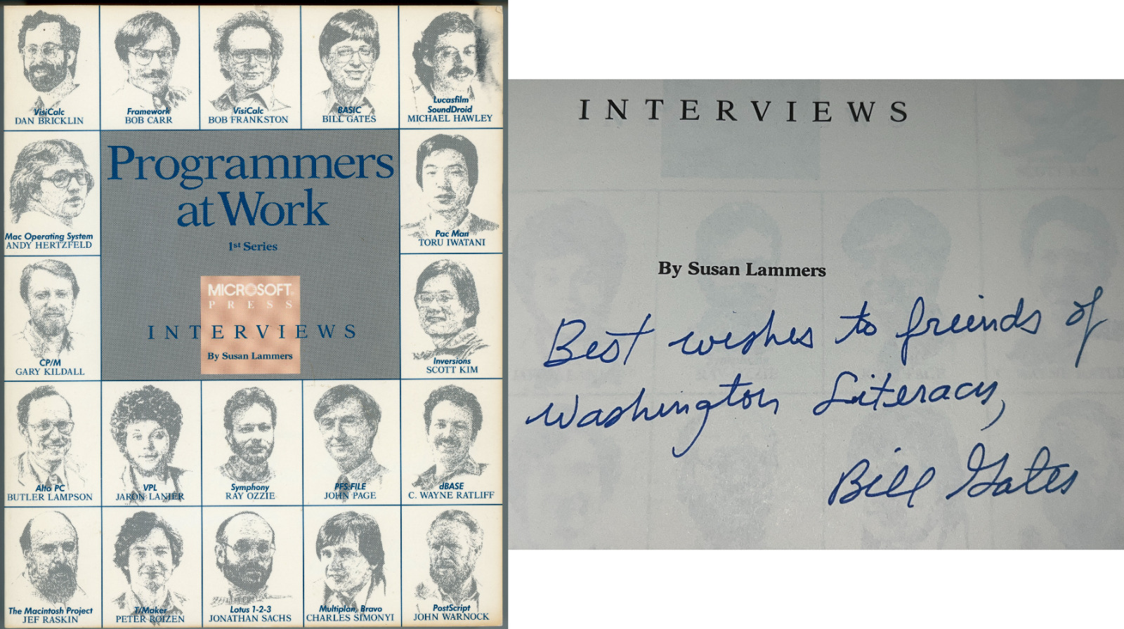 Bill Gates ~ Signed Autographed 1986 Microsoft Press Programmers Book ~ JSA LOA