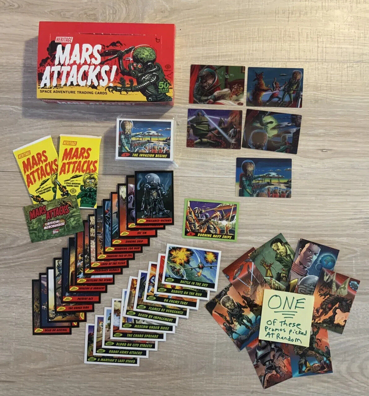 MARS ATTACKS HERITAGE 2012 Set 3D COMPLETE 55 SET Subsets Box Packs Hobby Retail