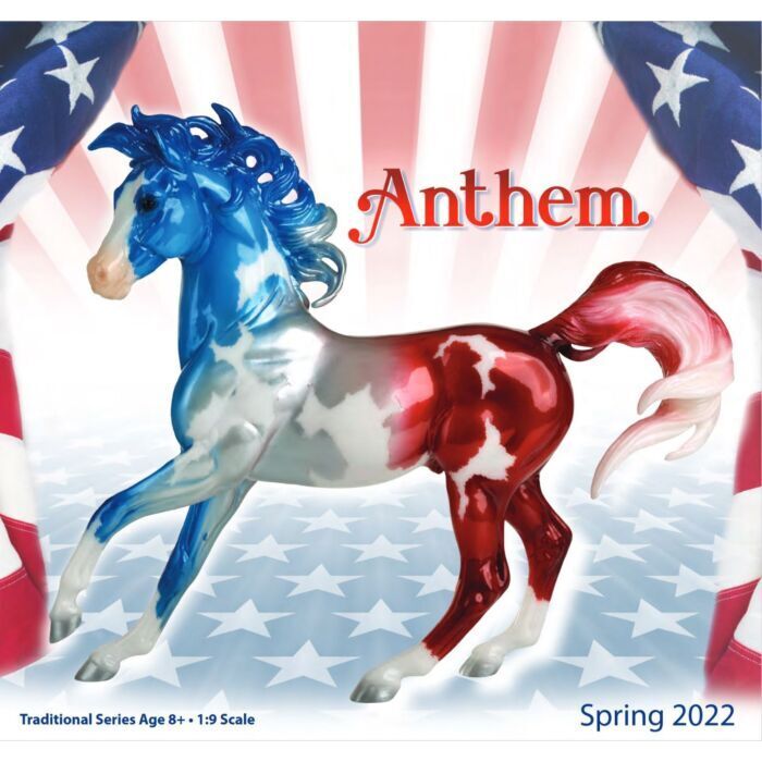 BREYER TRADITIONAL #1858 Anthem Patriotic Horse RETIRED NIB