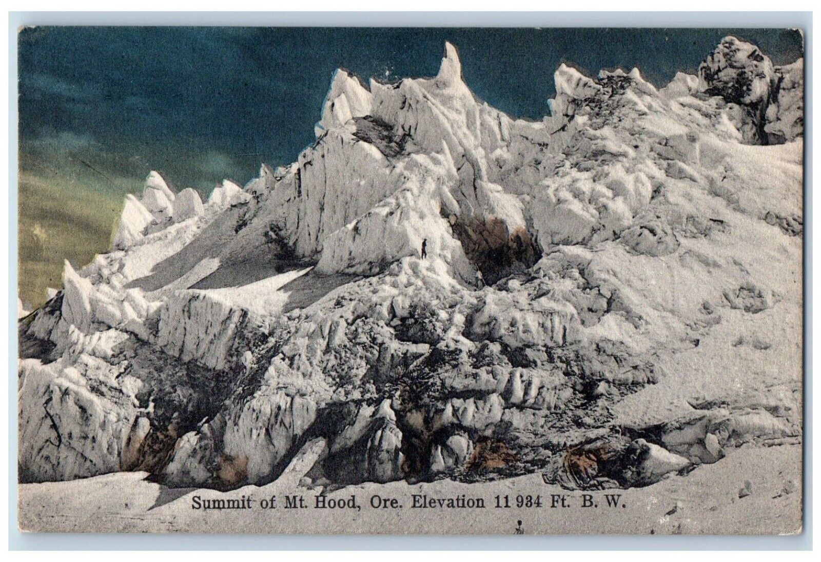 Portland Oregon Postcard Summit Mt. Hood Elevation Exterior 1907 Vintage Antique