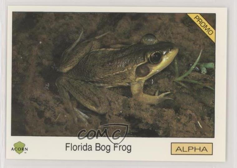 1991 Acorn Biosphere Promo Set Florida Bog Frog #25 0kb5