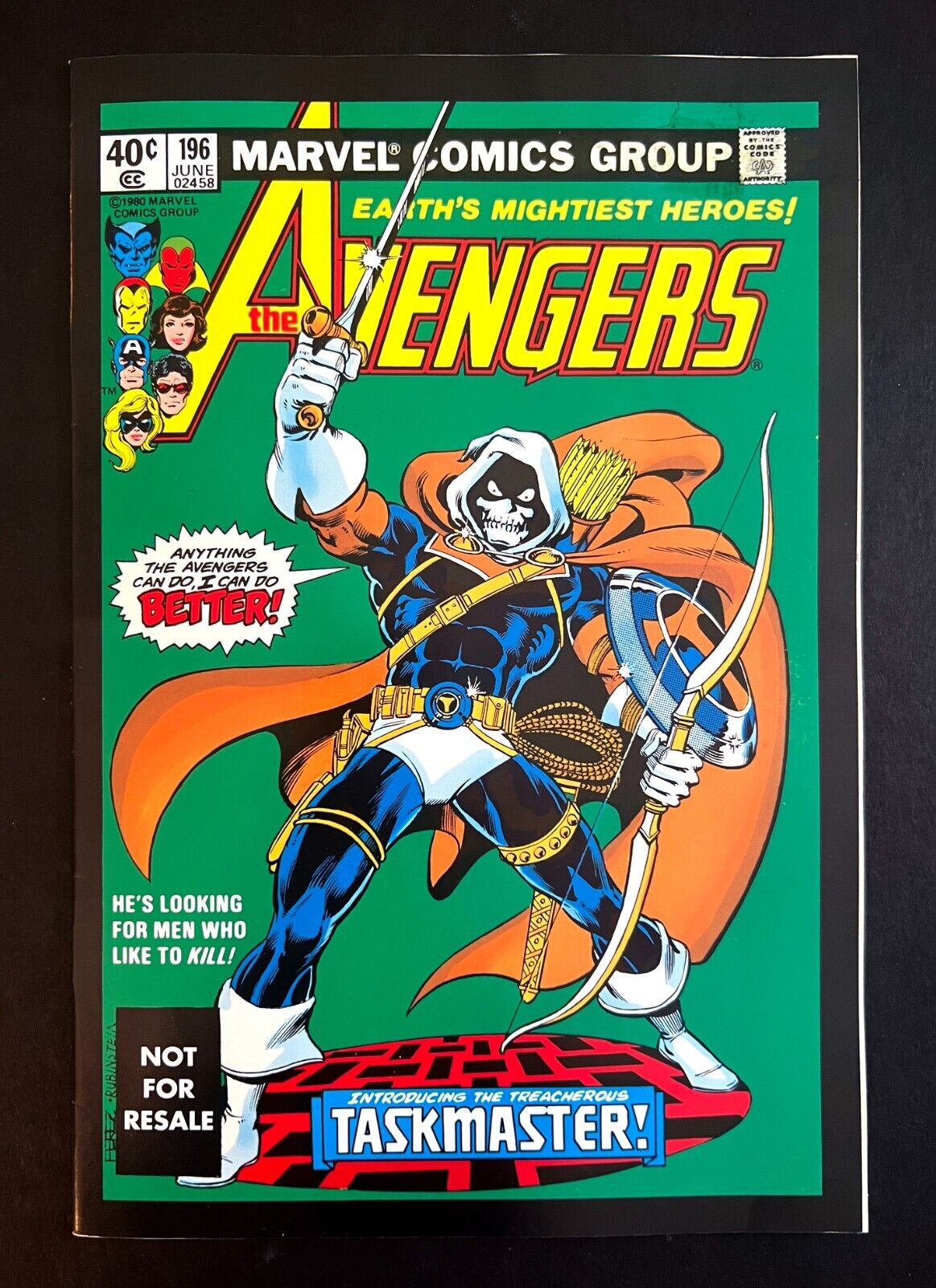 AVENGERS #196 1st Taskmaster Marvel Legends Variant Toybiz Marvel Comics 2005