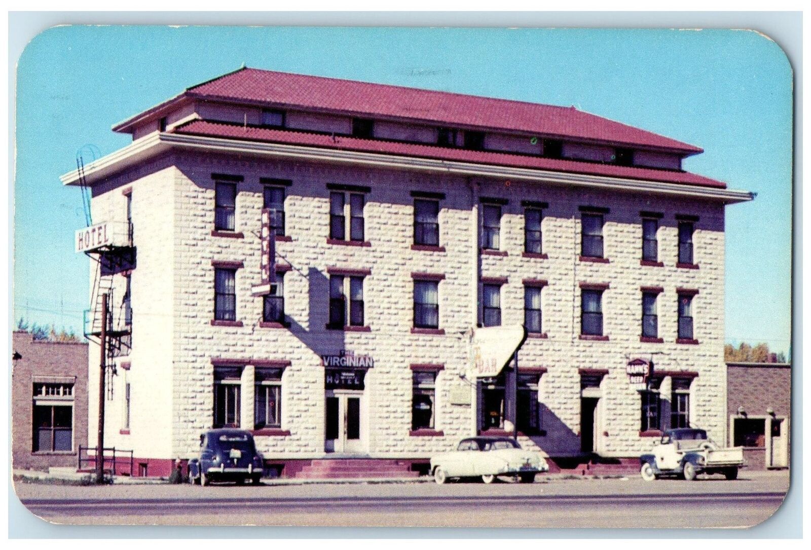 1960 The Picturesque Virginian Hotel At Medicine Bow Wyoming Posted Postcard
