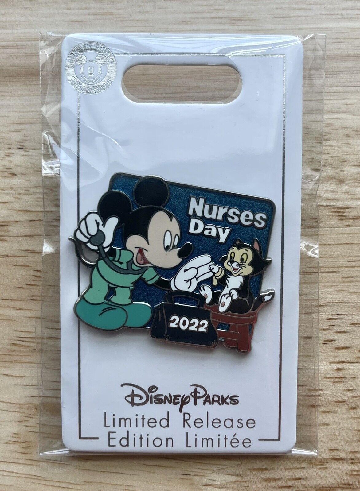 Disney Nurse’s Day 2022 Scrubs Nurse Mickey Mouse & Figaro Limited Release Pin