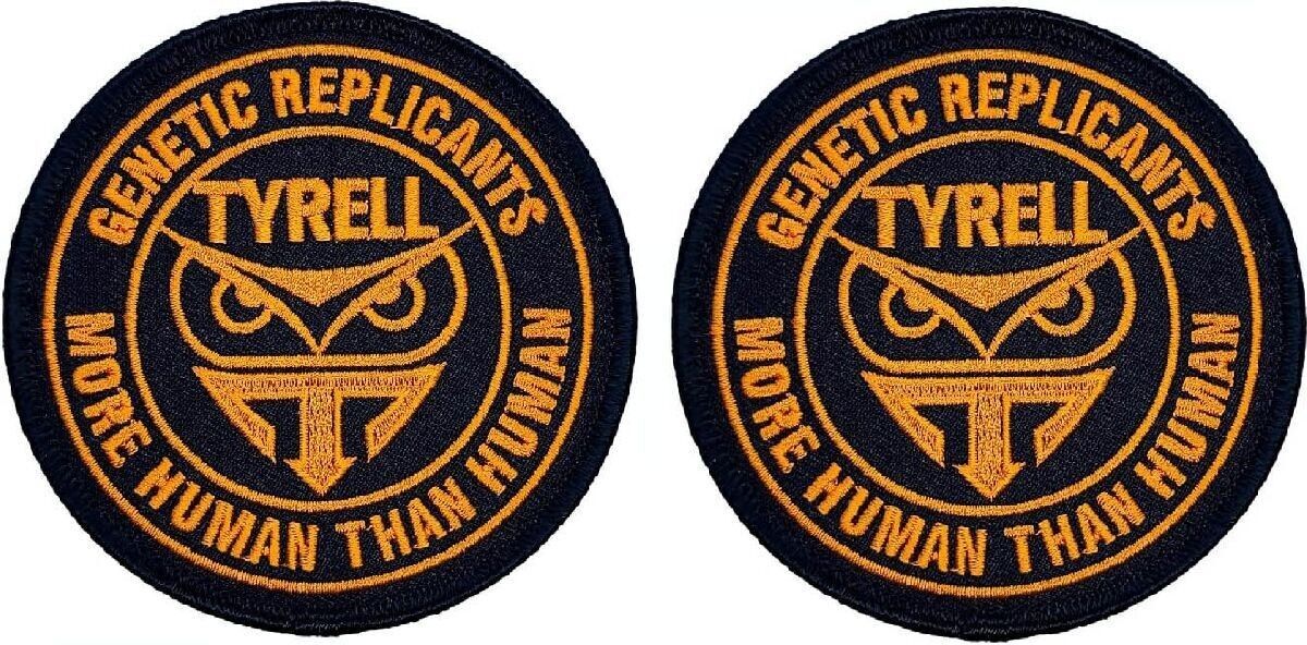 Blade Runner Tyrell Genetic Replicants Owl Patch |2PC HOOK BACKING 3.5\