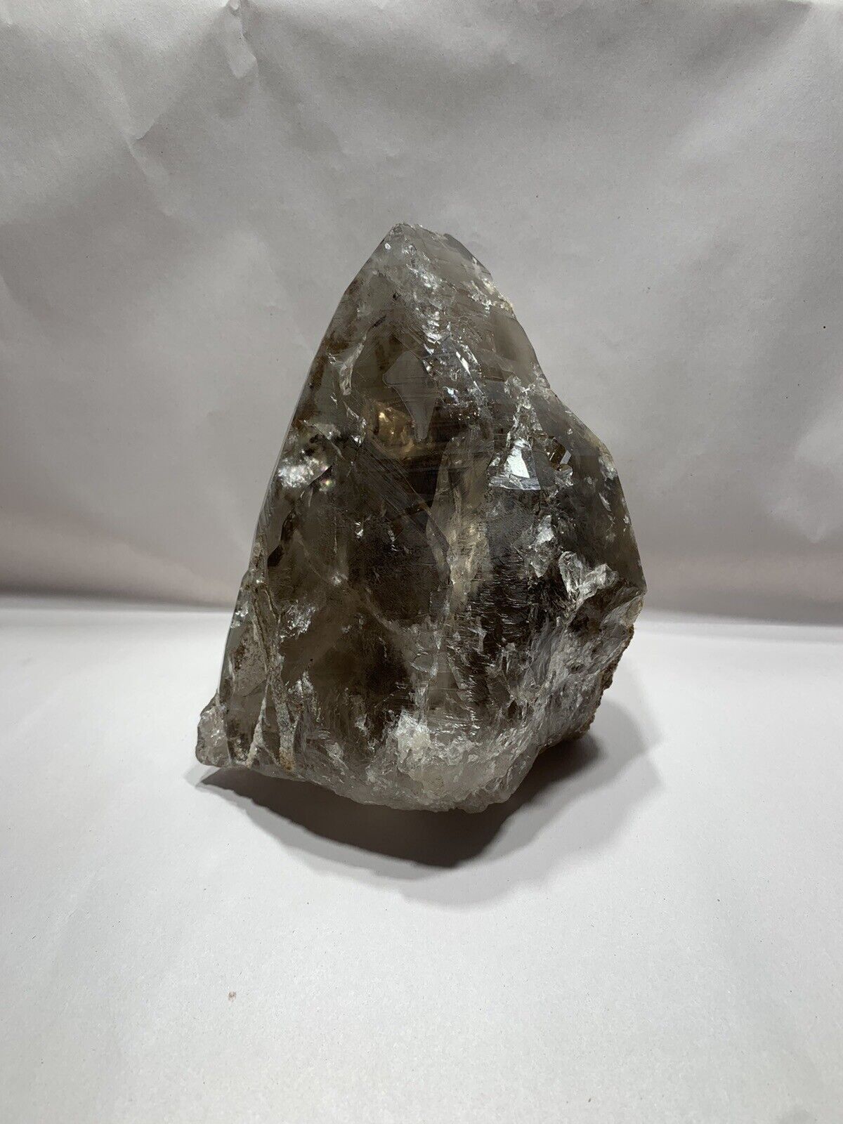 Rehealed Smoky Quartz Crystal With Degraded Rutile Etchings - North Carolina