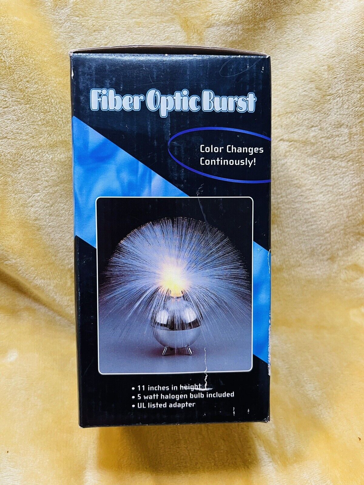 Vintage Fiber Optic Burst Lamp Color Changing 11” New Old Stock Open Box Tested