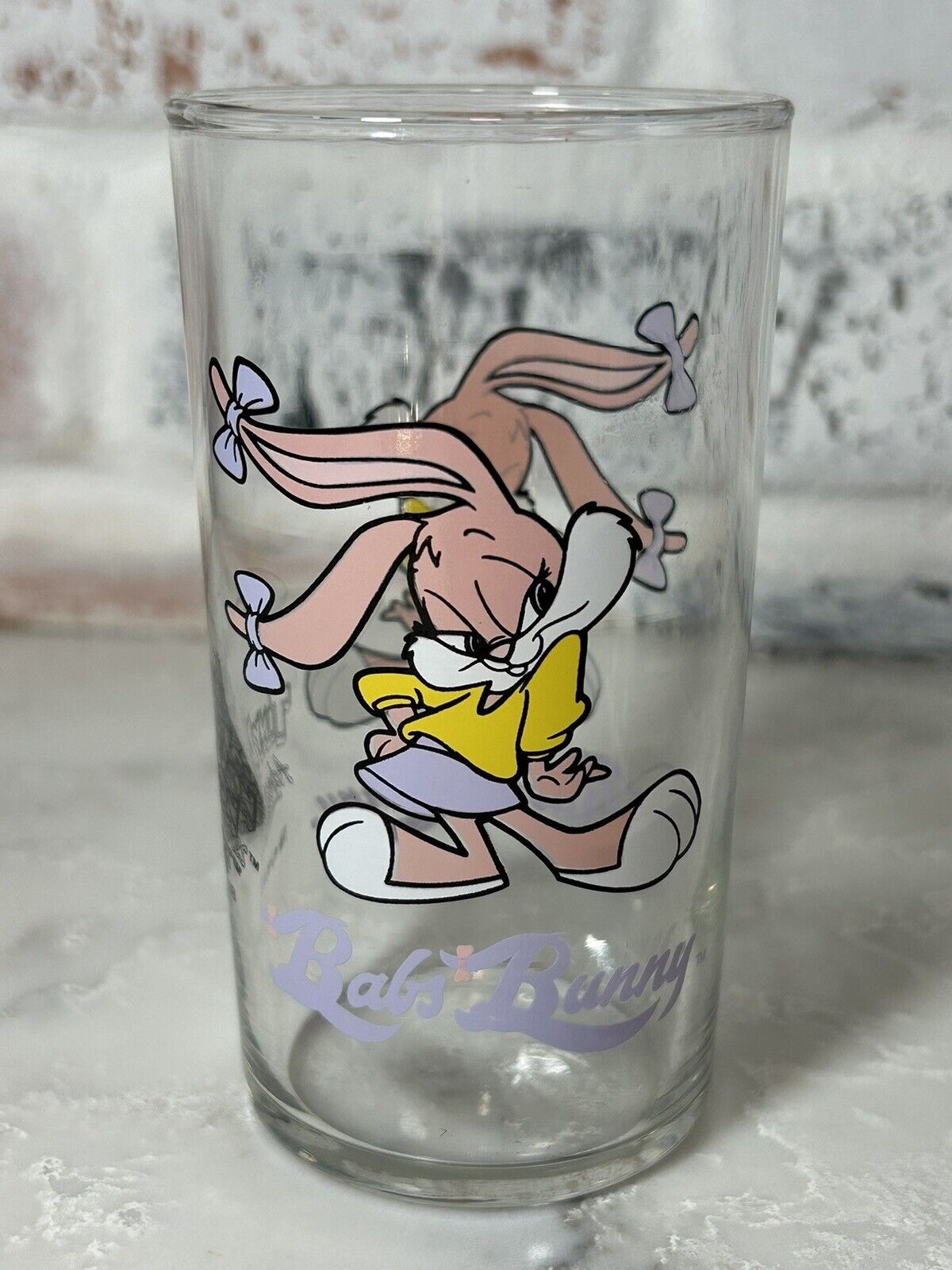 Rare Vintage 1993 “Tiny Toons Adventures” BABS BUNNY - 4” Juice Glass