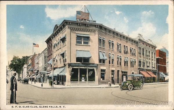 Glens Falls,NY B.P.O. Elks Club Warren County New York C.W. Hughes & Co. Vintage
