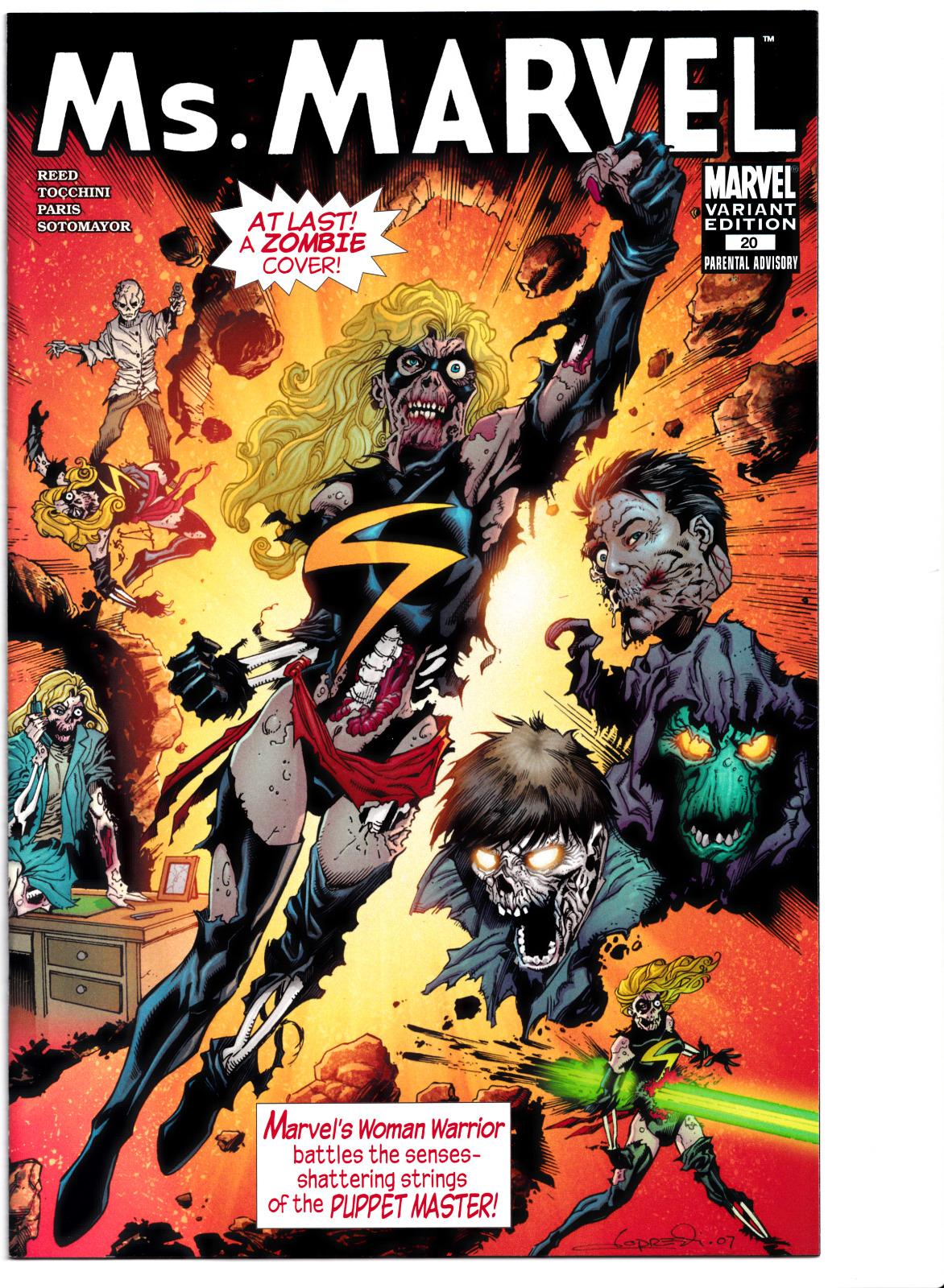 Ms. Marvel #20 Zombie Variant VF+