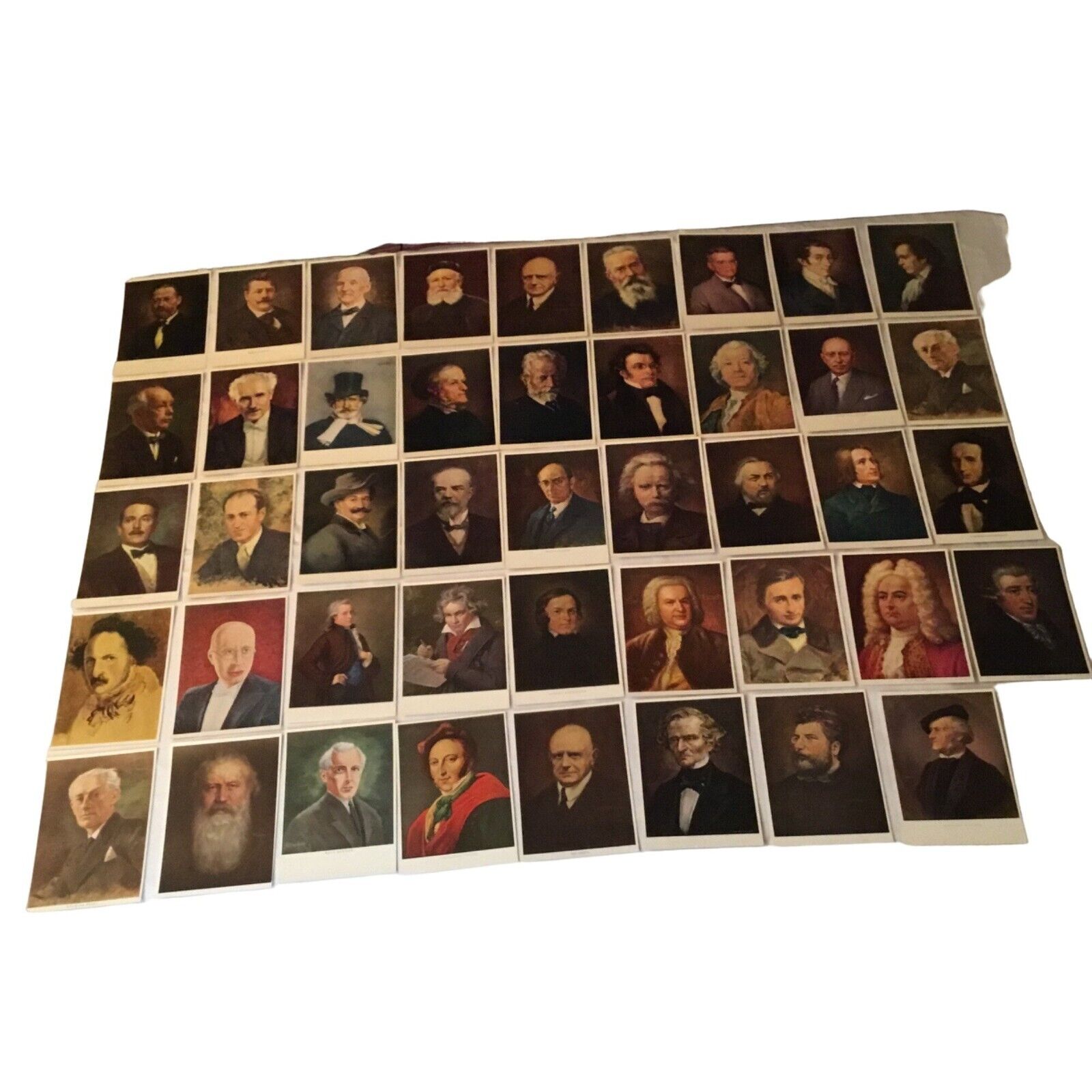 Famous Classical Music Composers 1700's to the 1800's Post Cards In The Original