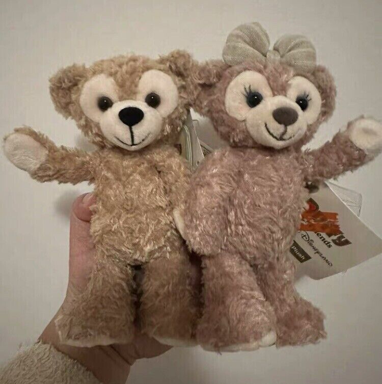 Hong Kong Disney genuine Duffy & shelliemay bear poseable Mini Plush Collection