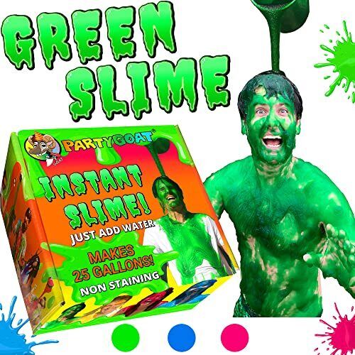 INSTANT GREEN SLIME POWDER. Bulk 25 Gallon Kit Just Add Water. Make a Slime Bat