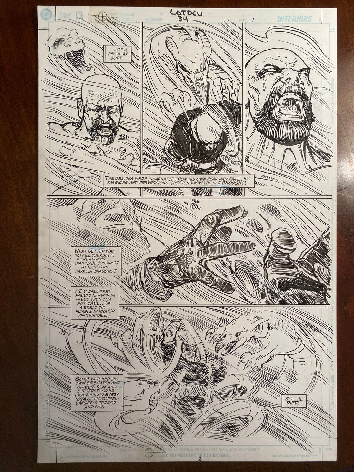 Legends Of The DC Universe 34 pg 3 Original Art by Michael Zulli 
