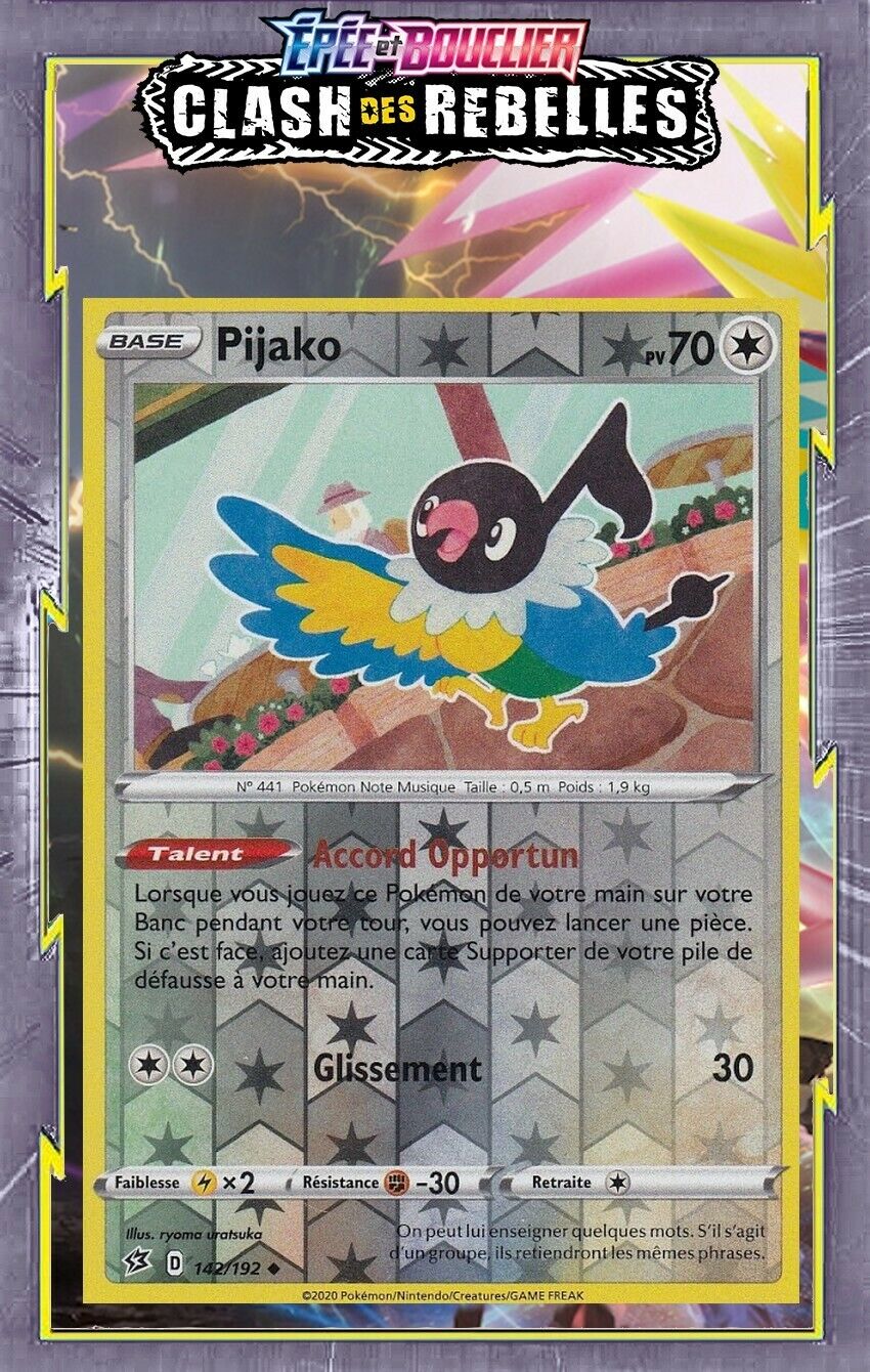 Pijako Reverse-EB02:Clash des Rebelles - 142/192 - New French Pokemon Card