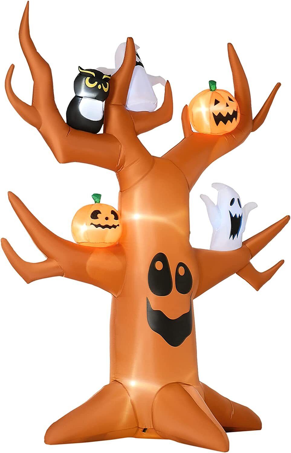 8FT HALLOWEEN LED INFLATABLE SPOOKY GHOST TREE