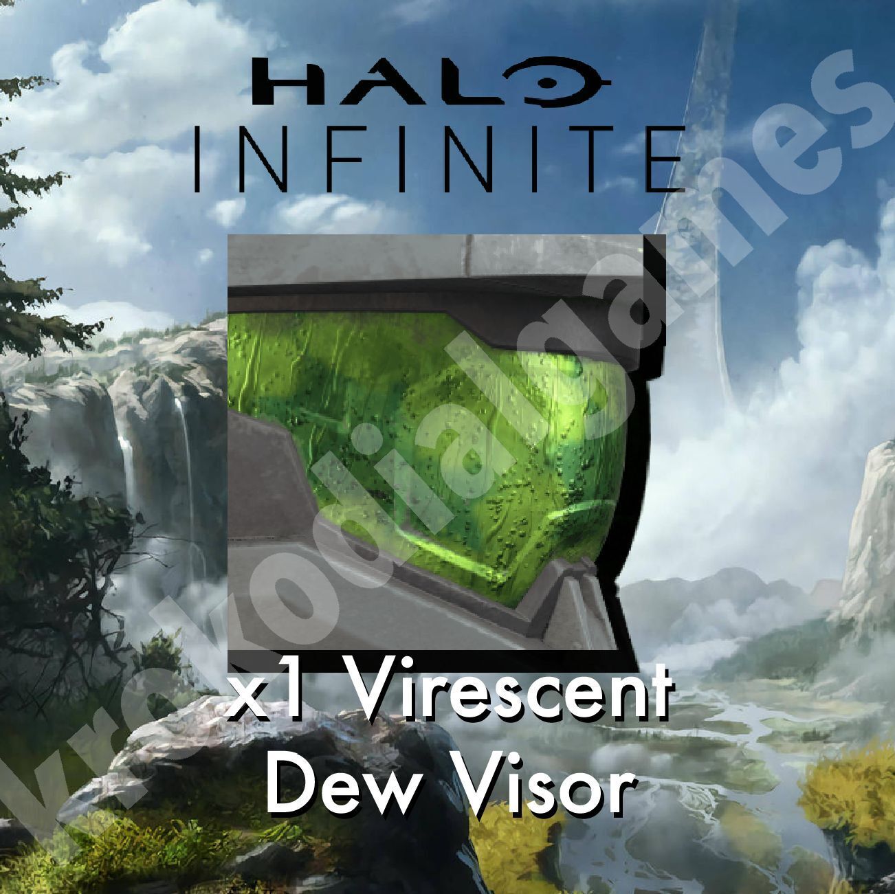 Halo Infinite Fueled Set Dew Visor Charm Coating Emblems-ALL 8 ITEMS You Pick