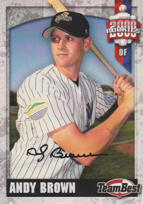 Andy Brown 2000 Team Best rookie RC auto autograph card