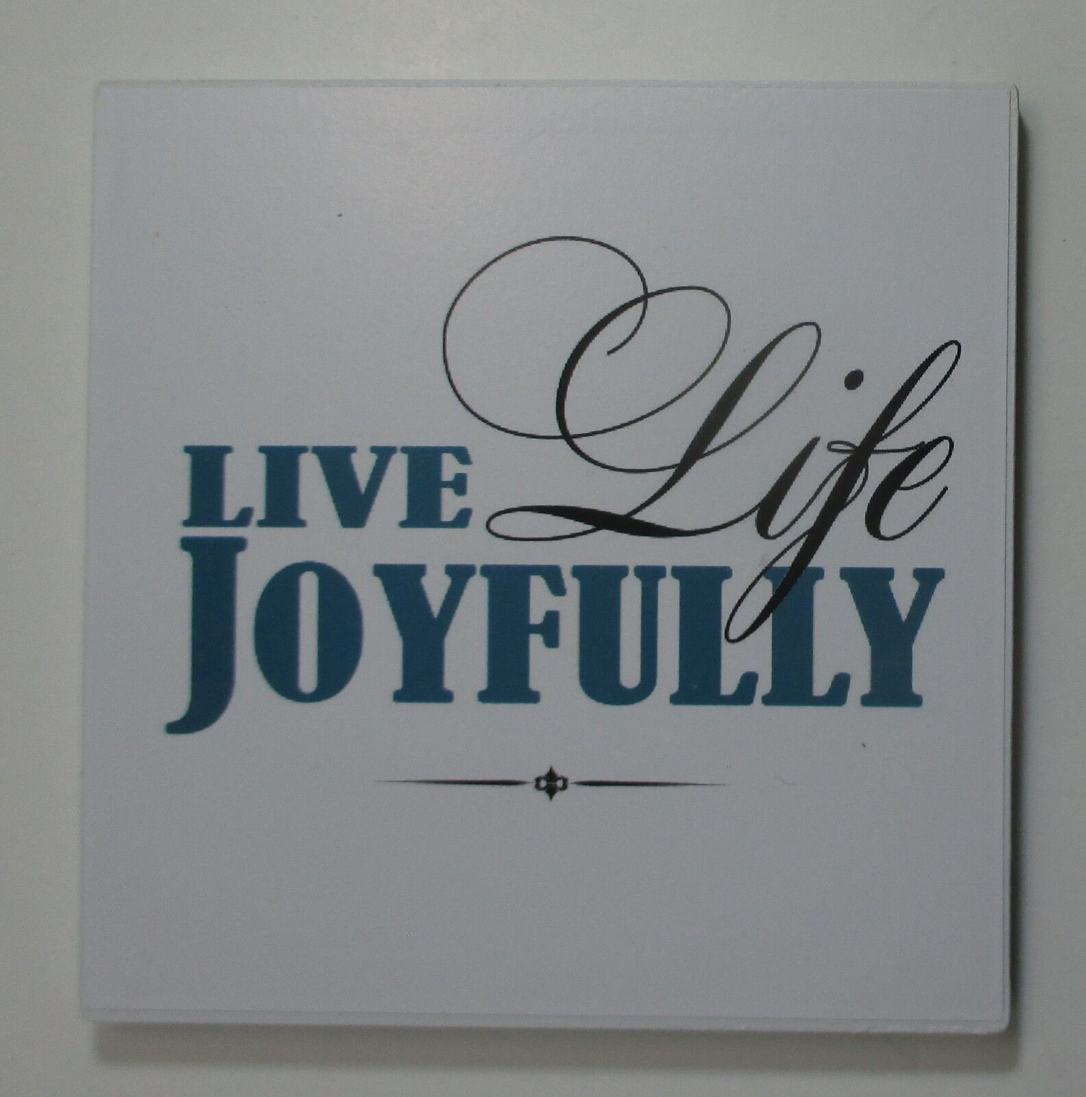 ABB Live life joyfully positive message INSPIRATIONAL REFRIGERATOR MAGNET ganz