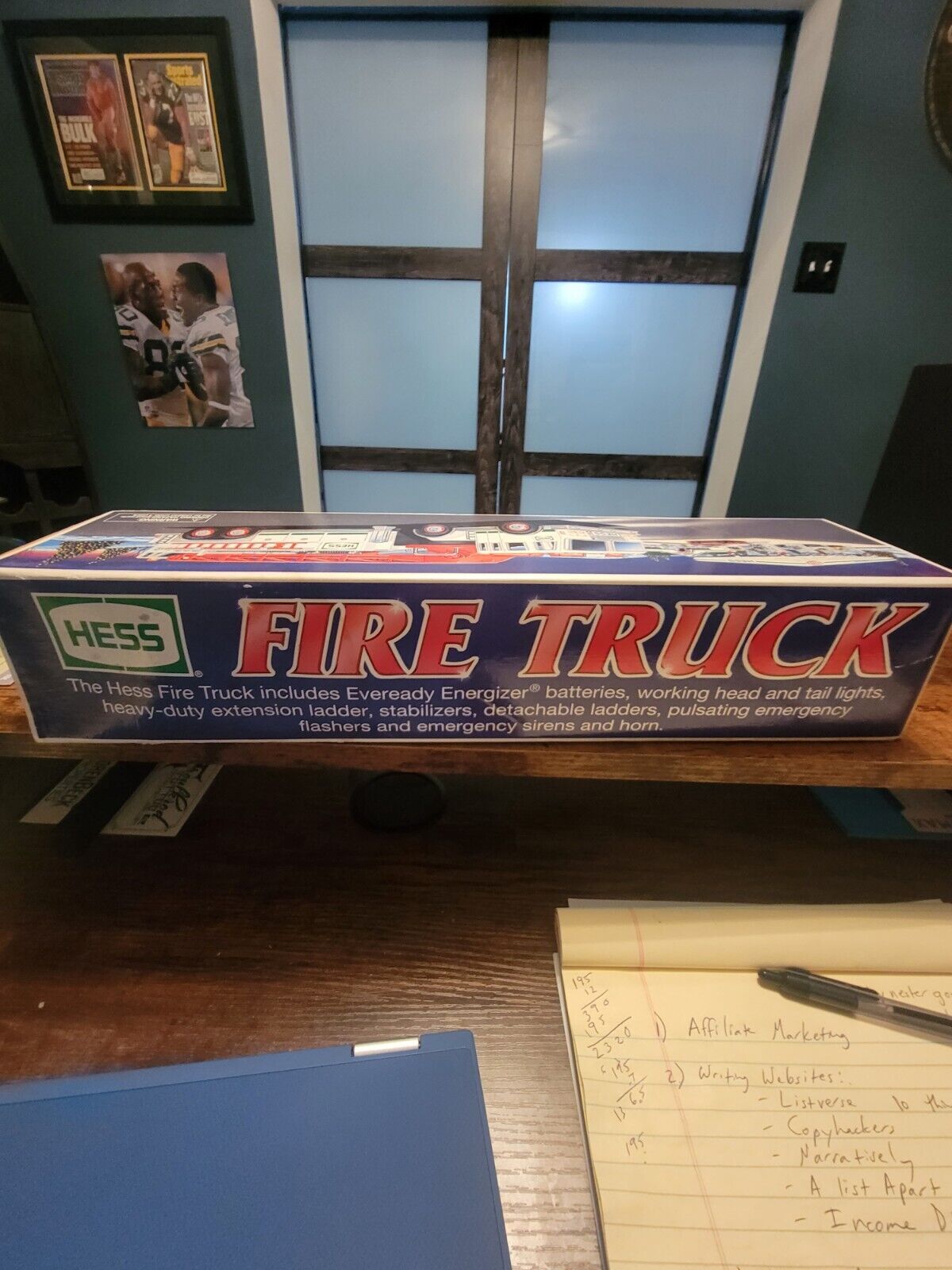 2000 Hess Fire Truck Collectible in Box