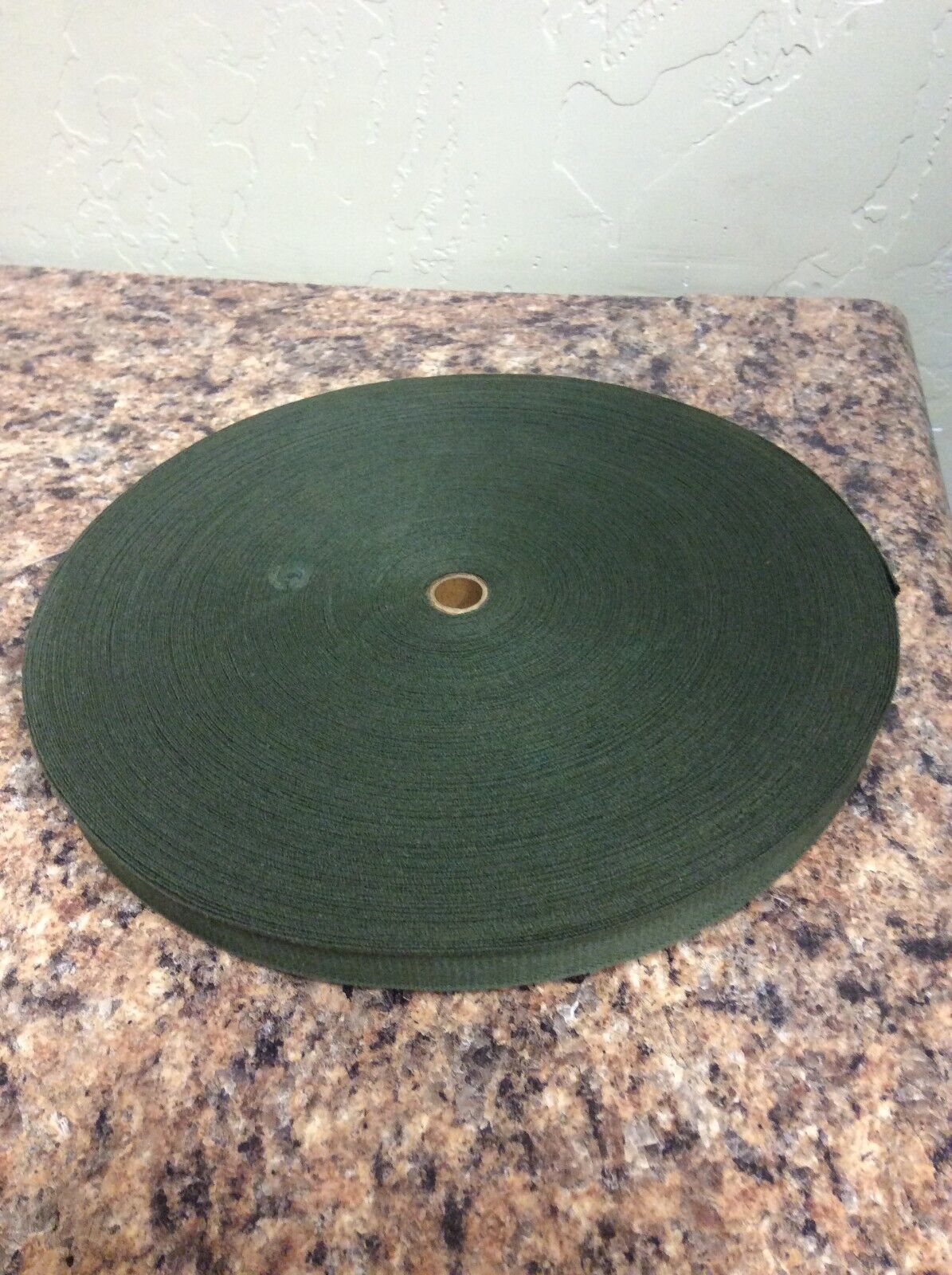 OD GREEN COTTON WEBBING MATERIAL U.S MILITARY 3/4 INCH BY 90 YARD ROLL