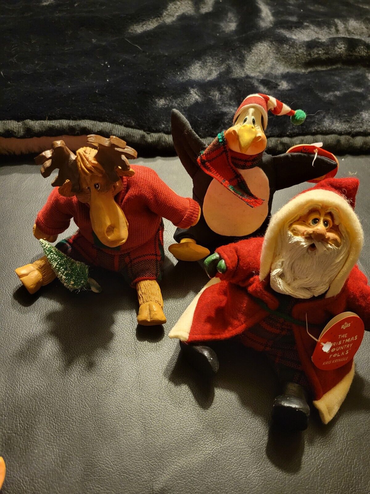 Country FOLKS Christmas COLLECTIBLES  LOT OF 5/ HOLIDAY DECOR 