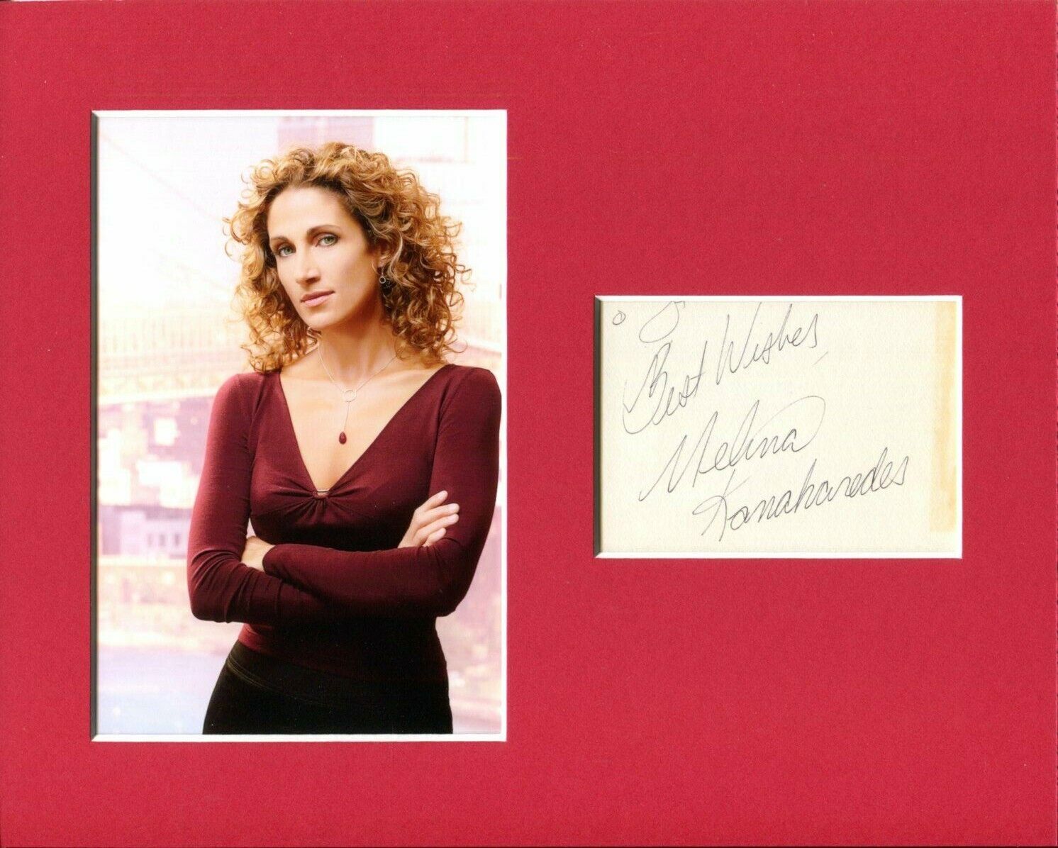 Melina Kanakaredes Sexy CSI: NY Providence Snitch Signed Autograph Photo Display