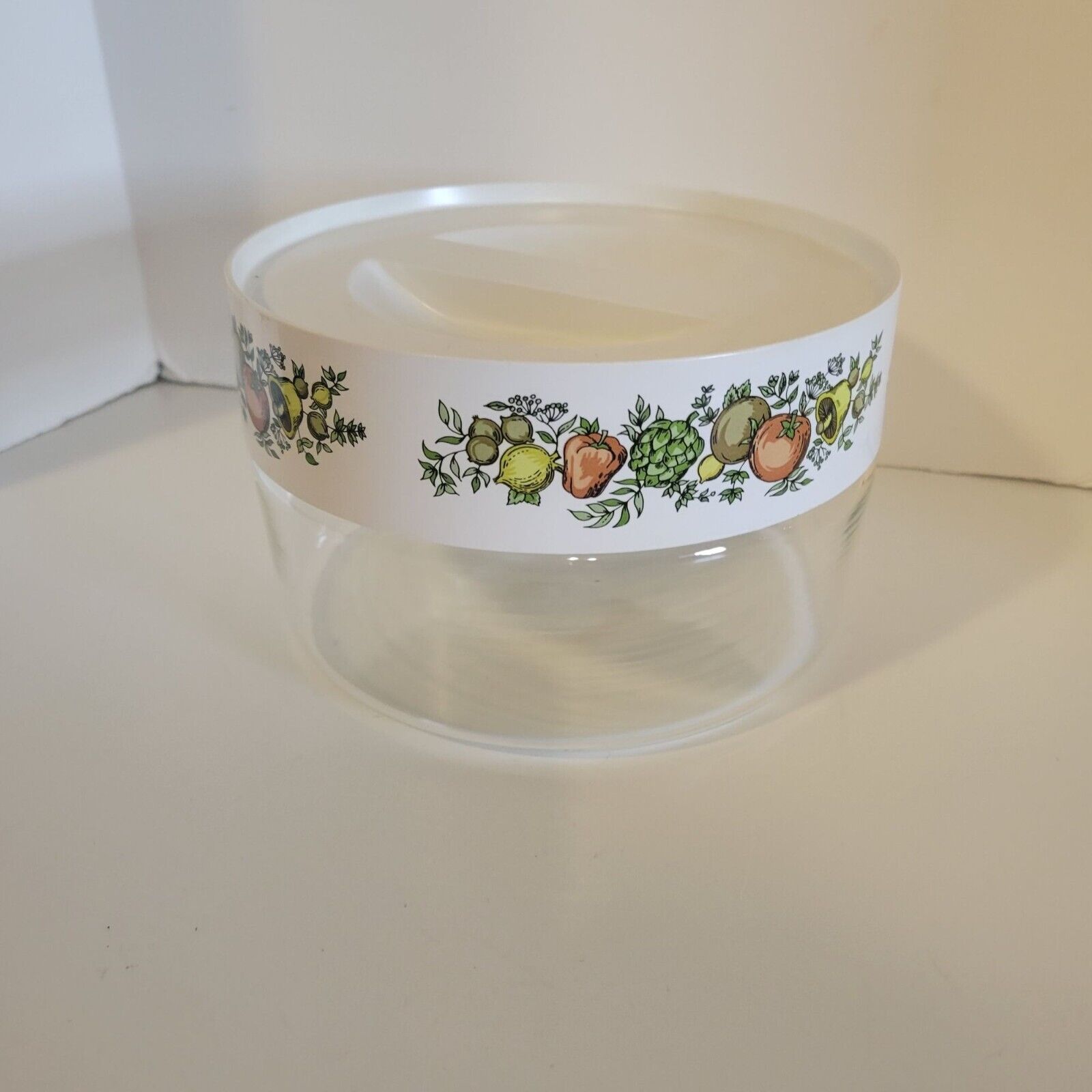 Vintage Spice of Life Pyrex 3.5 Cup Glass Canister