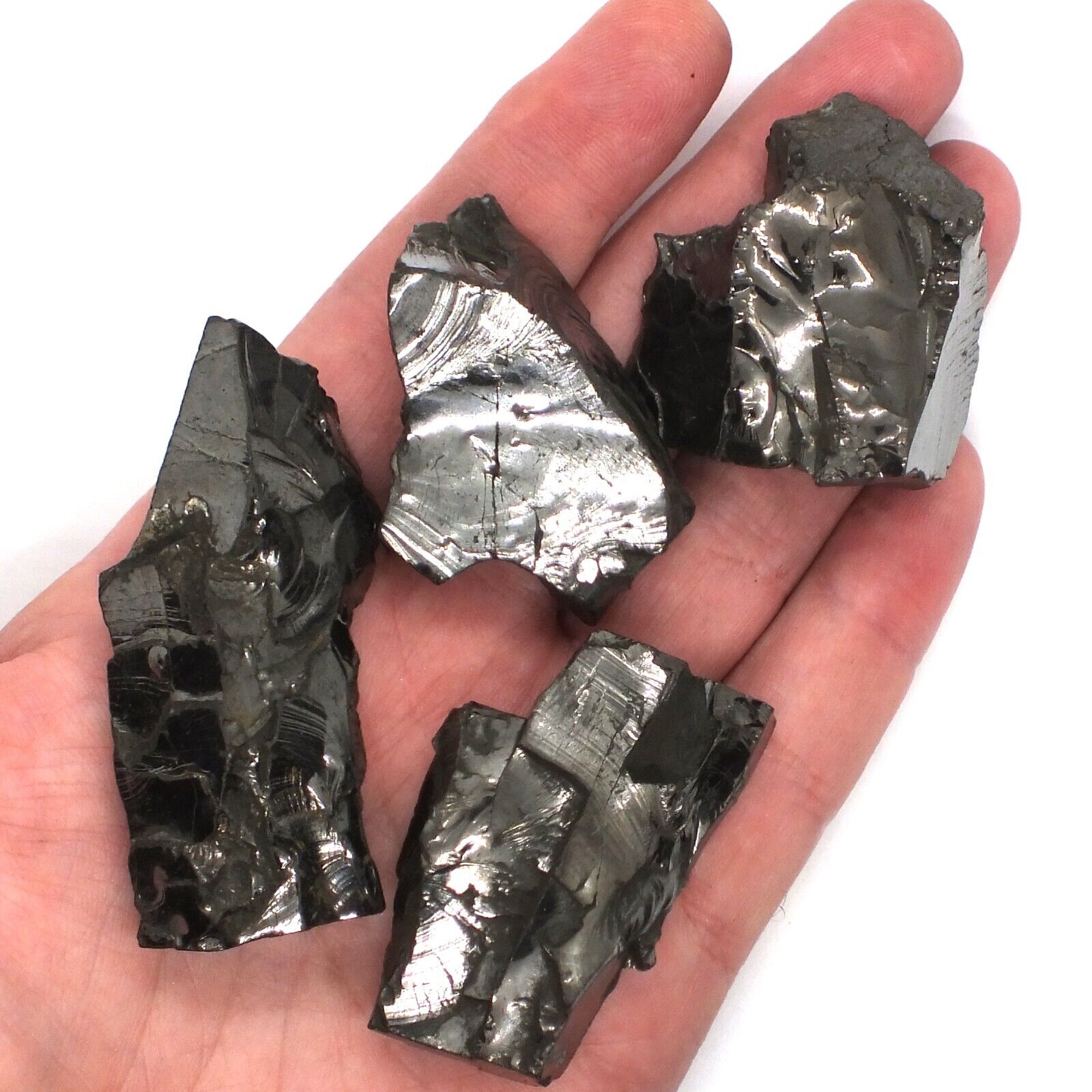 Elite Shungite stones Crystals, 200-400 grams 20-25 gr C60 Detox Karelia Russia