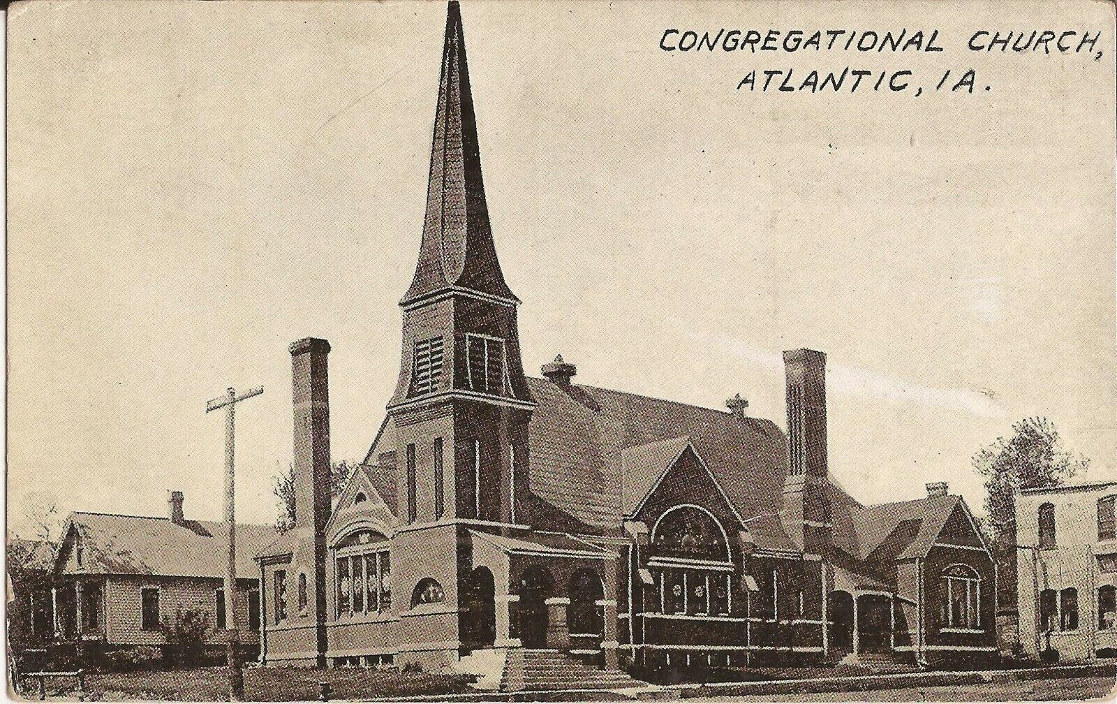 Atlantic, IOWA - Congregational Church - ARCHITECTURE
