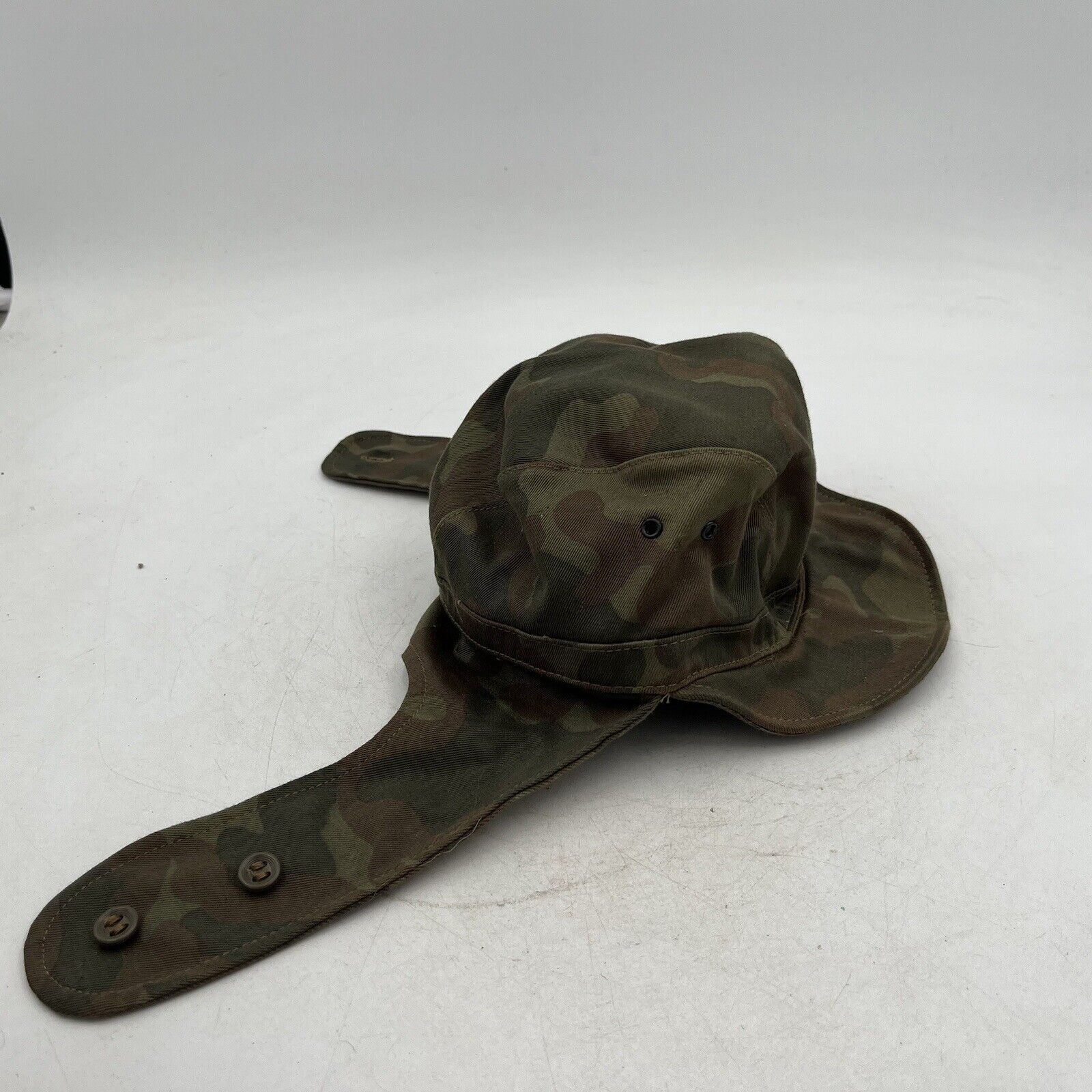 Russian Military Army size 55 TTSKO Flora Woodland Camo Uniform Cap Hat Ear Flap